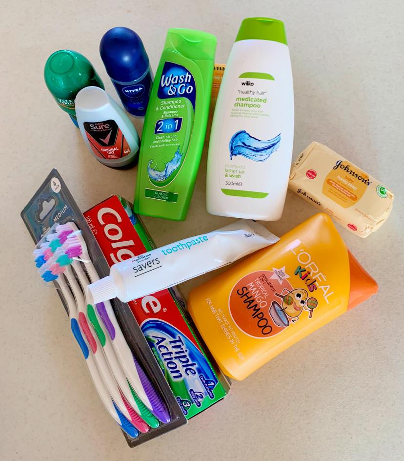 Stocks of toiletries running low Cheadle and District Foodbank